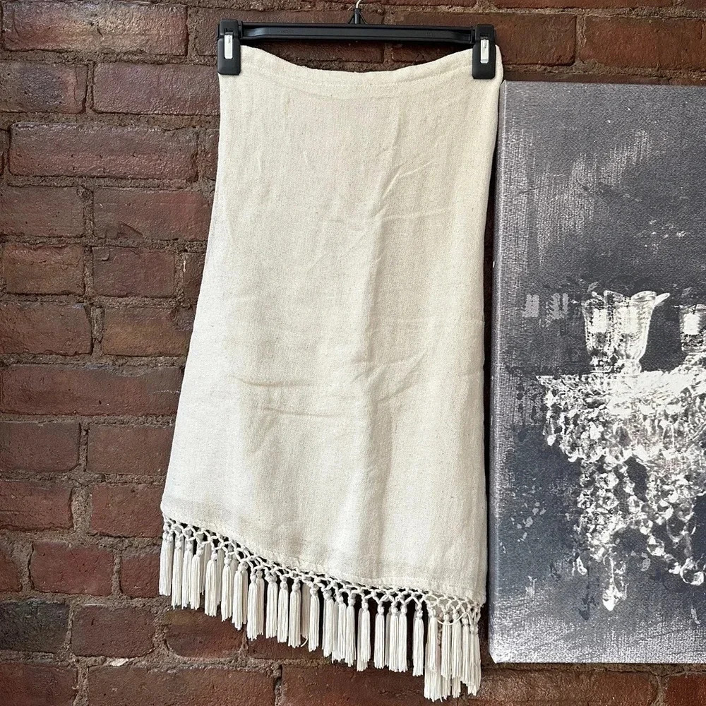 NWT Savannah Morrow Asymmetric Fringe Skirt - Picture 4 of 6